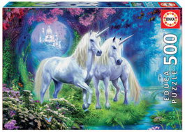 EDUCA BORRAS Unicornio en el bosque Puzzle 500 piezas