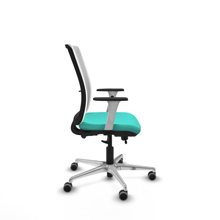 PIQUERAS Y CRESPO Silla de oficina Haches Turquesa y Blanco