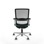 PIQUERAS Y CRESPO Silla de oficina Haches Turquesa y Blanco