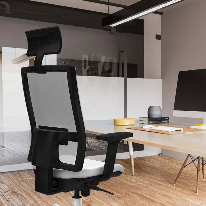 PIQUERAS Y CRESPO Silla de oficina Horna con mecanismo Sincro, Gris y Negro PIQUERAS Y CRESPO Silla de oficina Horna con mecanismo Sincro, Gris y Negro