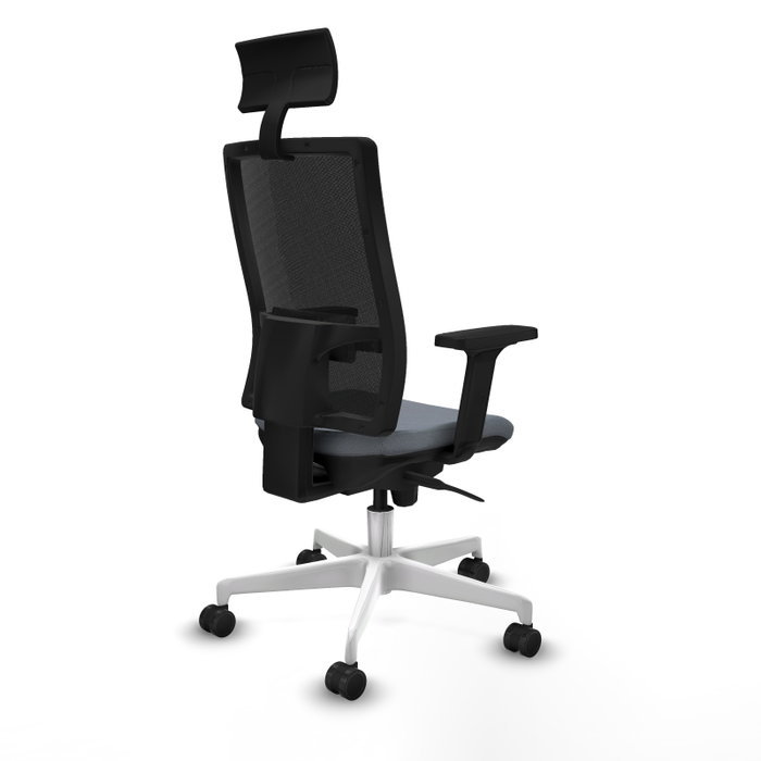 PIQUERAS Y CRESPO Silla de oficina Horna con mecanismo Sincro, Gris y Negro PIQUERAS Y CRESPO Silla de oficina Horna con mecanismo Sincro, Gris y Negro