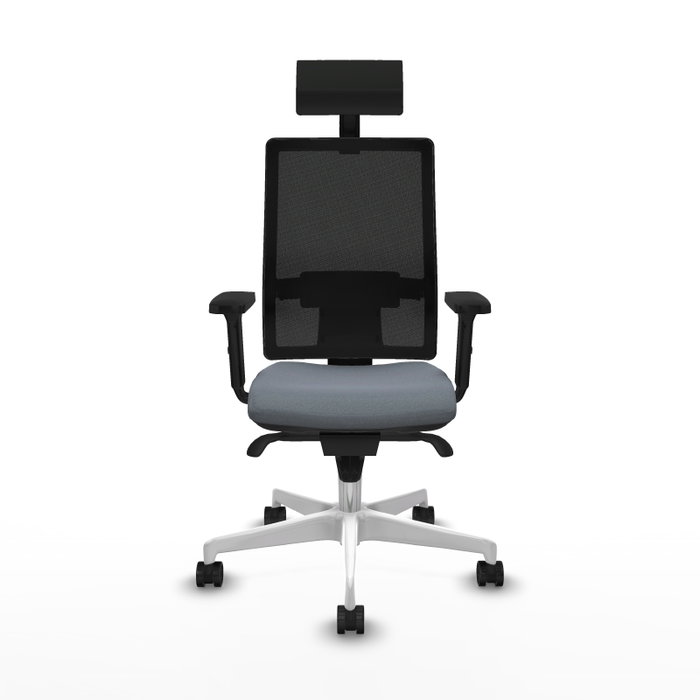 PIQUERAS Y CRESPO Silla de oficina Horna con mecanismo Sincro, Gris y Negro PIQUERAS Y CRESPO Silla de oficina Horna con mecanismo Sincro, Gris y Negro