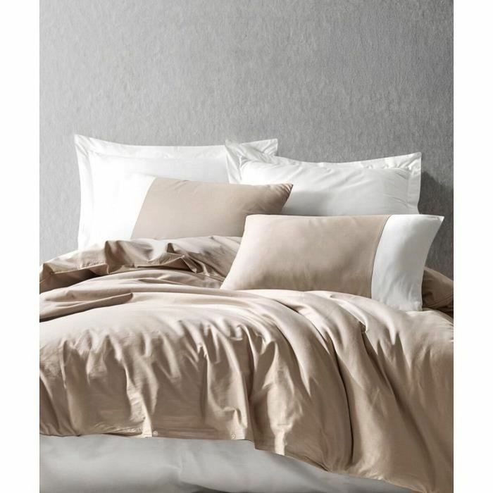 Aucune Juego de cama Visón 100% algodón con funda nórdica y 2 fundas de almohada Aucune Juego de cama Visón 100% algodón con funda nórdica y 2 fundas de almohada