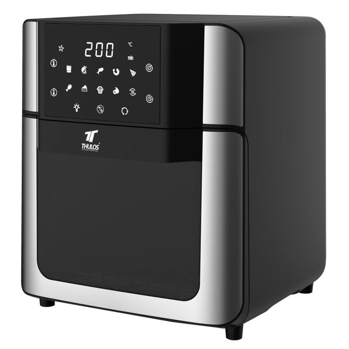 Thulos TH-AOV1515 Freidora de Aire Horno Sin Aceite Airfryer 15L 2000W con Panel Táctil, 10 Programas y Accesorios