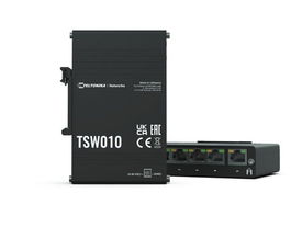 Teltonika Networks TSW010 DIN RAIL SWITCH Switch para montaje en carril DIN