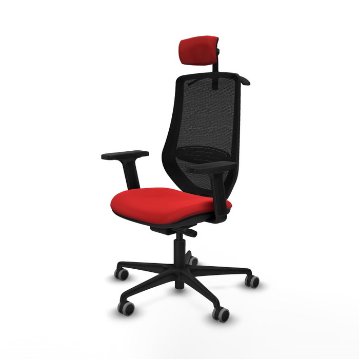 PIQUERAS Y CRESPO Silla de oficina Mardos con mecanismo Sincro/Traslack, Rojo y Negro PIQUERAS Y CRESPO Silla de oficina Mardos con mecanismo Sincro/Traslack, Rojo y Negro