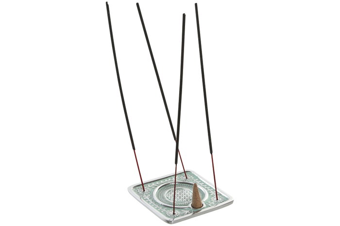 DKD Home Decor Soporte para Incienso de Aluminio Hamsa Surtido