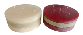 DKD Home Decor Set de 2 Velas de Cera de Parafina 25x25x10 cm