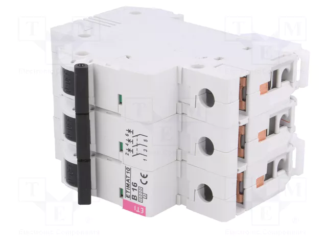 ETI POLAM Interruptor magnetotérmico ETIMAT 10 3P B16 16A 10kA
