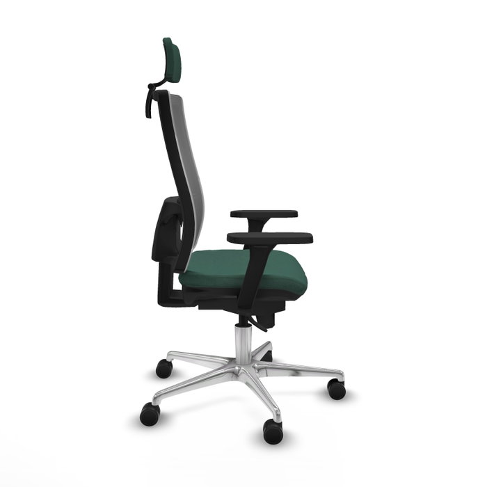 PIQUERAS Y CRESPO Silla de oficina Horna con mecanismo Sincro, Verde botella y Gris PIQUERAS Y CRESPO Silla de oficina Horna con mecanismo Sincro, Verde botella y Gris