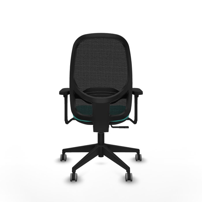 PIQUERAS Y CRESPO Silla de oficina Cilanco con mecanismo Sincro, Turquesa y Negro