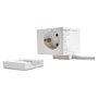 DeLOCK Cubo de 3 vías con seguro para niños y cargador USB PD 3.0 20 W, 1,5 m, blanco