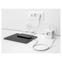 DeLOCK Cubo de 3 vías con seguro para niños y cargador USB PD 3.0 20 W, 1,5 m, blanco