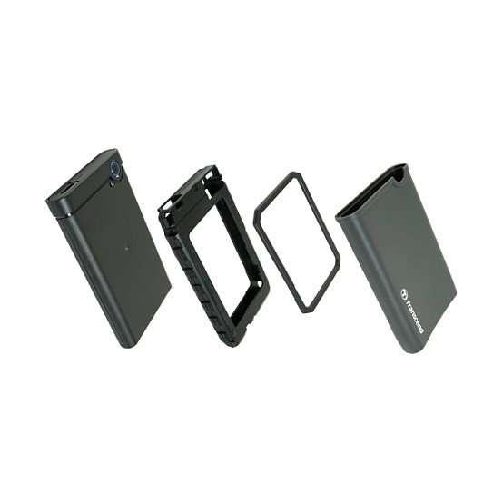 Transcend TS0GSJ25CK3 Carcasa Disco Duro/SSD 2.5" SATA 6Gb/s USB 3.2 Gen 1 Gris Transcend TS0GSJ25CK3 Carcasa Disco Duro/SSD 2.5" SATA 6Gb/s USB 3.2 Gen 1 Gris