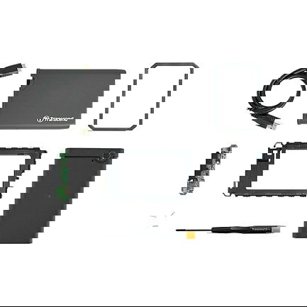 Transcend TS0GSJ25CK3 Carcasa Disco Duro/SSD 2.5" SATA 6Gb/s USB 3.2 Gen 1 Gris Transcend TS0GSJ25CK3 Carcasa Disco Duro/SSD 2.5" SATA 6Gb/s USB 3.2 Gen 1 Gris