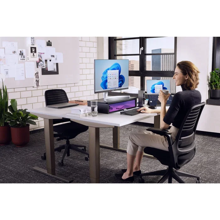 Kensington SureTrack - Ratón Inalámbrico de Viajes Ambidiestro, Dual Bluetooth 5.0 y RF 2.4 GHz, 2400 DPI, Seguimiento en Cristal, 3 Botones, Color Negro