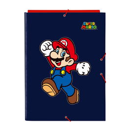 Carpeta Super Mario World Azul marino A4