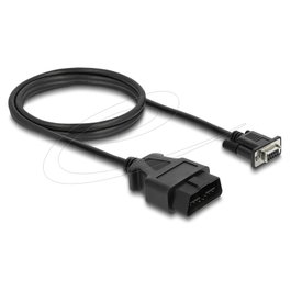 DeLOCK 64353 Cable adaptador OBD-2 a Sub-D 9 pin hembra de 1,15 m