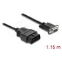 DeLOCK 64353 Cable adaptador OBD-2 a Sub-D 9 pines con tornillos, 1,15 m