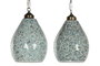 DKD Home Decor Lámpara de Techo Craquelado 25 Surtida de Cristal y Metal