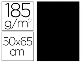 Iris Cartulina 50x65 cm 185 gr Negro -25U-