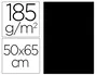 Iris Cartulina 50x65 cm 185 gr Negro -25U-