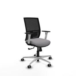 PIQUERAS Y CRESPO Silla de oficina Yunquera Gris con mecanismo Sincro
