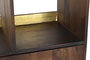 DKD Home Decor Estanteria Marron Oscuro Dorado Mango Metal 90 x 200 x 35 cm