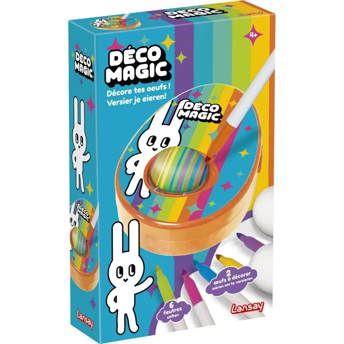 Lansay Decomagic Taller Creativo para Decorar Huevos - Kit Manualidades Infantiles a Partir de 4 Años - LAN3181860208014