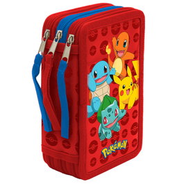 CYP BRANDS Plumier Pokémon de 3 pisos con 39 piezas
