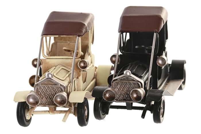 DKD Home Decor Vehiculo Decoracion Vintage Negro Blanco 4.5 x 6.5 x 11 cm (4 Unidades) DKD Home Decor Vehiculo Decoracion Vintage Negro Blanco 4.5 x 6.5 x 11 cm (4 Unidades)