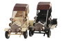 DKD Home Decor Vehiculo Decoracion Vintage Negro Blanco 4.5 x 6.5 x 11 cm (4 Unidades)