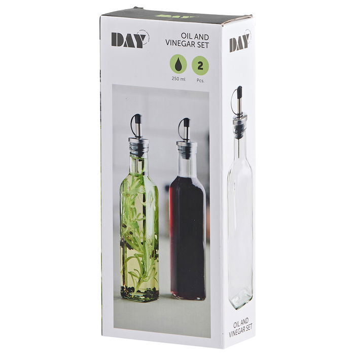 Day Aceitera Y Vinagrera Juego 2 Piezas 250 Ml Vidrio Silicona Plástico Day Aceitera Y Vinagrera Juego 2 Piezas 250 Ml Vidrio Silicona Plástico