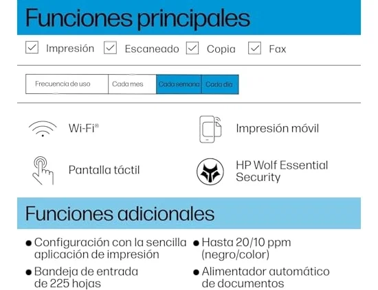 HP OfficeJet Pro 8122e Multifunción Color Gris