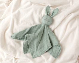 KioKids Doudou Conejito de Apego Color Salvia