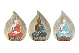 DKD Home Decor Figura de Buda en Resina Surtida