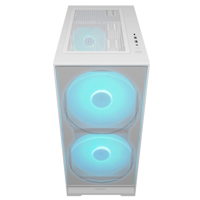 Caja pc cougar midi-tower airface 180, argb, blanco