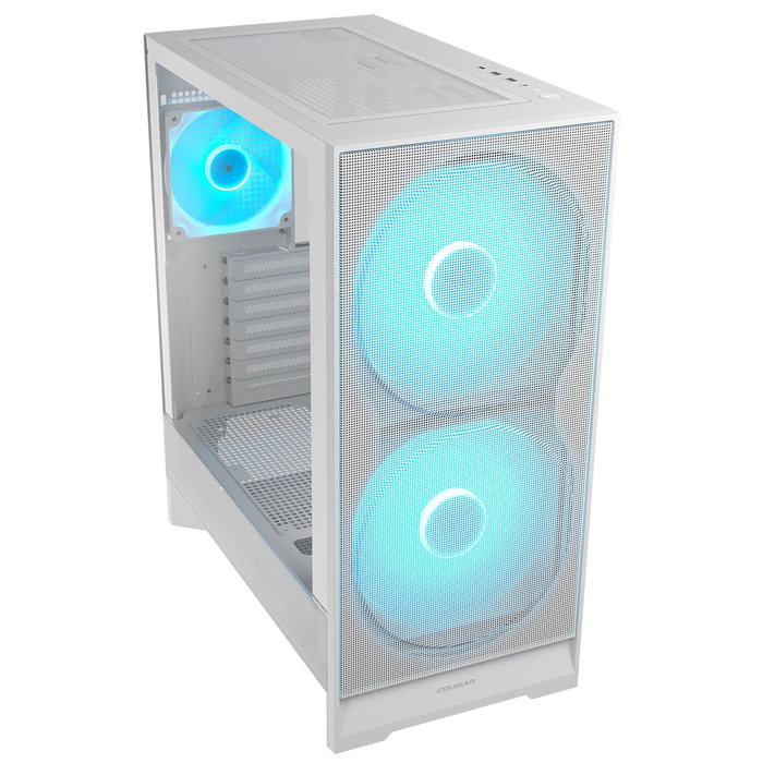 Caja pc cougar midi-tower airface 180, argb, blanco