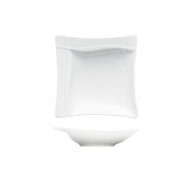 Bauscher Plato Hondo de Vajilla Pleasure, 16 cm de Diámetro, no Apto para Lavavajillas ni Microondas, Contemporáneo y de Alta Cocina (Set de 6)