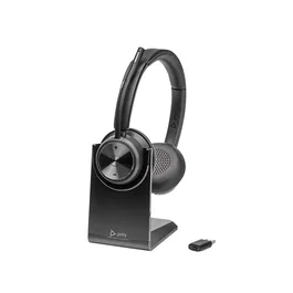 HP Poly Savi 7320 UC Auriculares Inalámbricos DECT Diadema para Oficina/Call Center con Base de Carga USB Tipo C - Negro