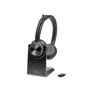 HP Poly Savi 7320 UC Auriculares Inalámbricos DECT Diadema para Oficina/Call Center con Base de Carga USB Tipo C - Negro