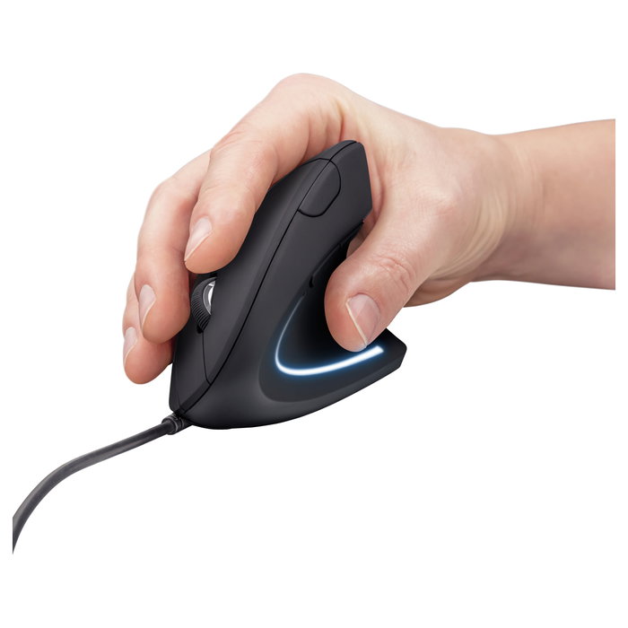 Trust Verto Ratón Vertical Ergonómico Negro
