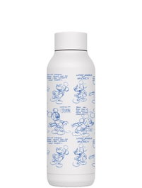 QUOKKA Botella Termo Acero Inoxidable Mickey Sketch Blanco 510 ml