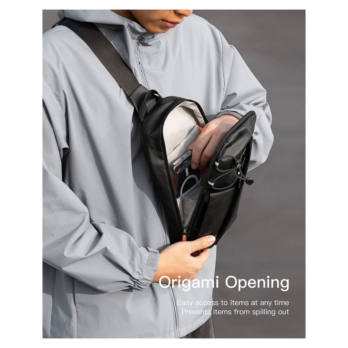 Inateck FB01003 Bolso de Hombro Unisex Negro 24.5cm x 14cm x 5.5cm