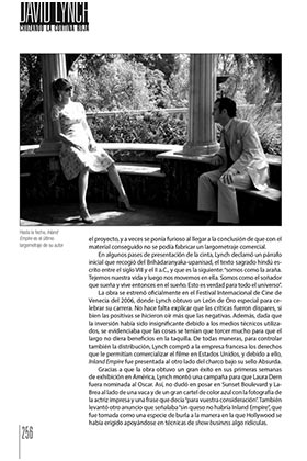 David Lynch. Cruzando La Cortina Roja