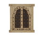 DKD Home Decor Decoración de Pared Ventana en Teca y Hierro Beige