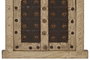 DKD Home Decor Decoración de Pared Ventana en Teca y Hierro Beige