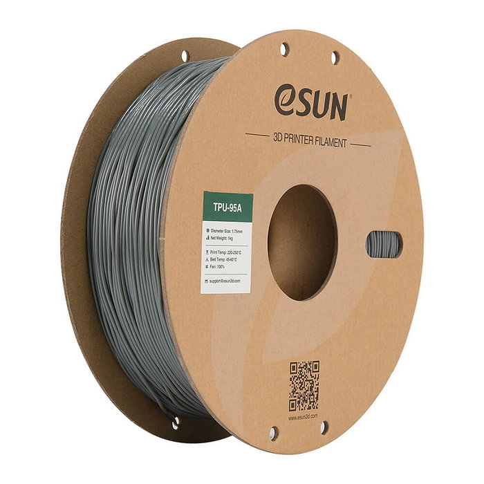 eSun TPU-95A Filamento TPU Gris 1,75 mm 1 kg eSun TPU-95A Filamento TPU Gris 1,75 mm 1 kg