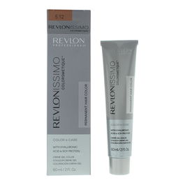 Revlonissimo Colorsmetique, Tinte permanente para el cabello, 5.12 Light Pearly Brown, 60 ml