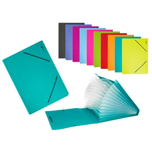 Bismark Carpeta Fuelle Acordeón A4 Transparente con Colores Surtidos Bismark Carpeta Fuelle Acordeón A4 Transparente con Colores Surtidos